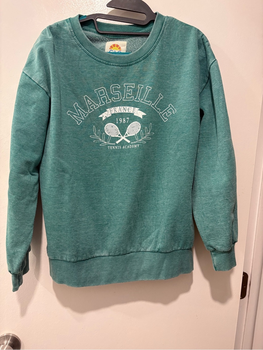 C&C California Teal Marseille Tennis Academy Crewneck